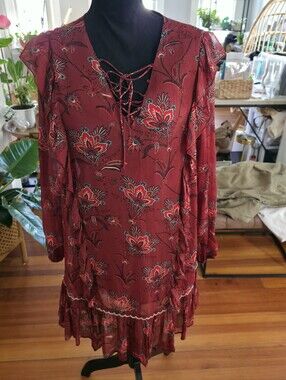 Scotch & Soda Red Paisley Dress